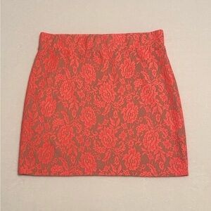 Milkyway Vibrant Orange Mini Skirt